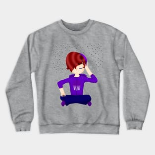 Music and Relaxing Crewneck Sweatshirt